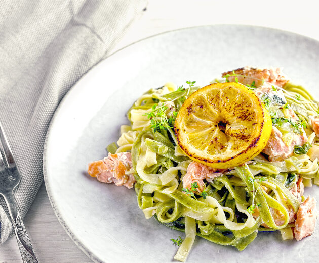 Lachs Tagliatelle Rezept