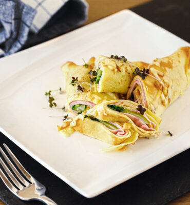 gefüllte Palatschinken Rezept, Palatschinken herzhaft