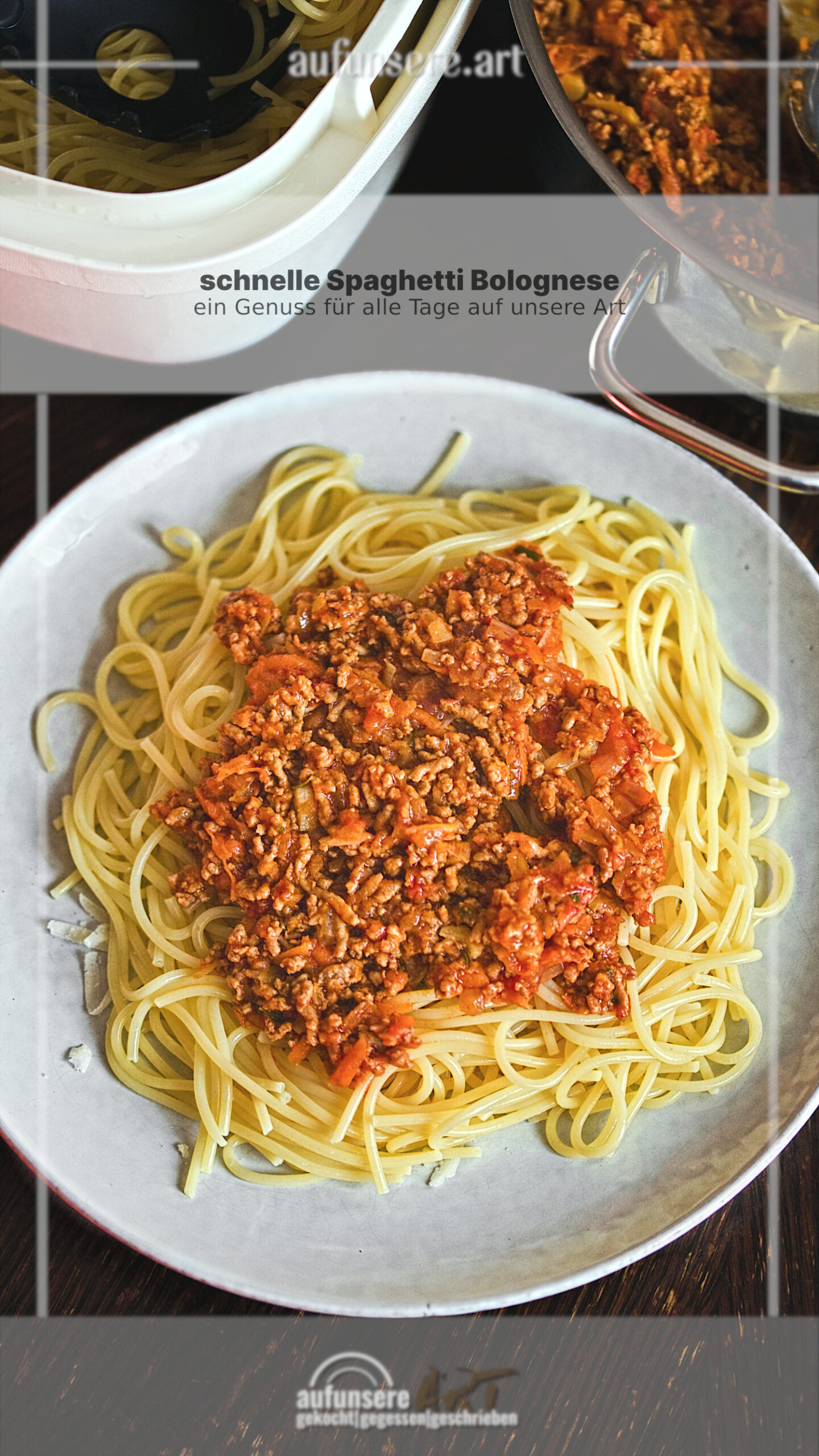 schnelle Spaghetti Bolognese