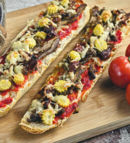 Gyros Baguette, der schnelle Snack, Resteverwertung deluxe, fertig in 25 Minuten