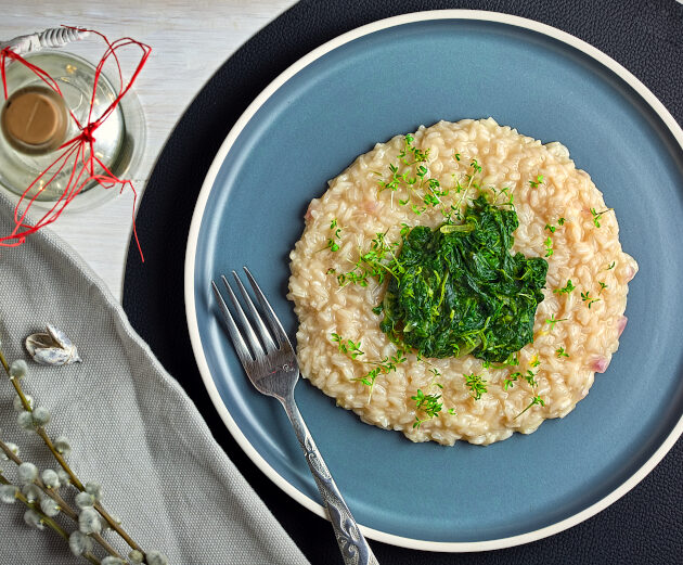 Spinat Risotto Rezept