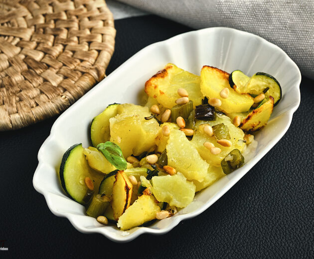 warmer Kartoffel Zucchini Salat Rezept