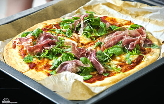 Pizza Prosciutto Rucola Rezept