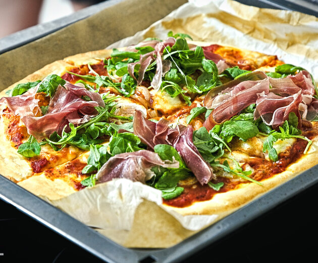 Pizza Prosciutto Rucola Rezept